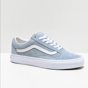 Baby Blue Suede Old Skool Vans